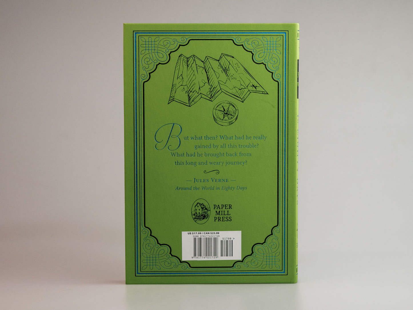 Around the World in Eighty Days Book Candle Bundle