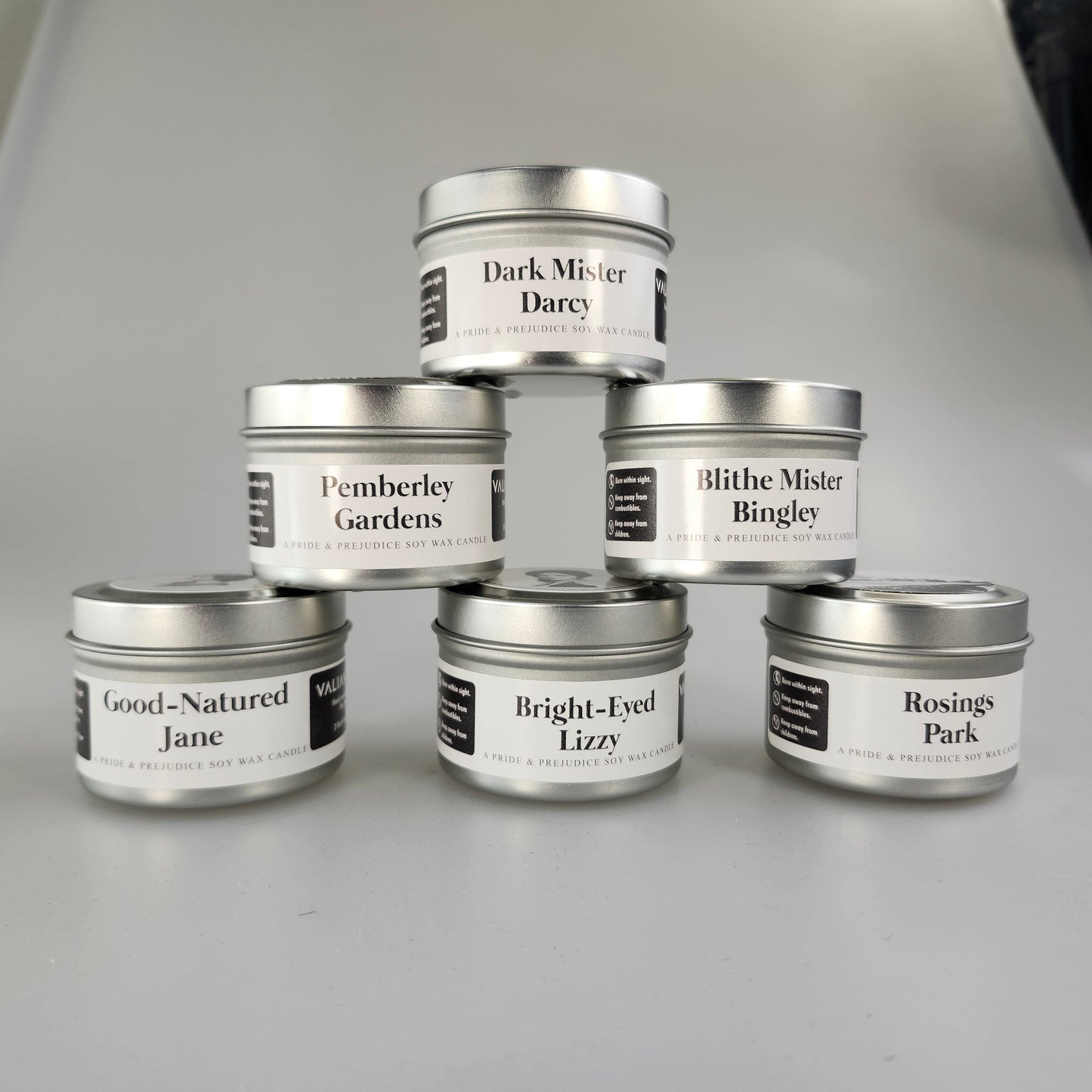 Pride and Prejudice Candle Pack | Six Jane Austen Candles