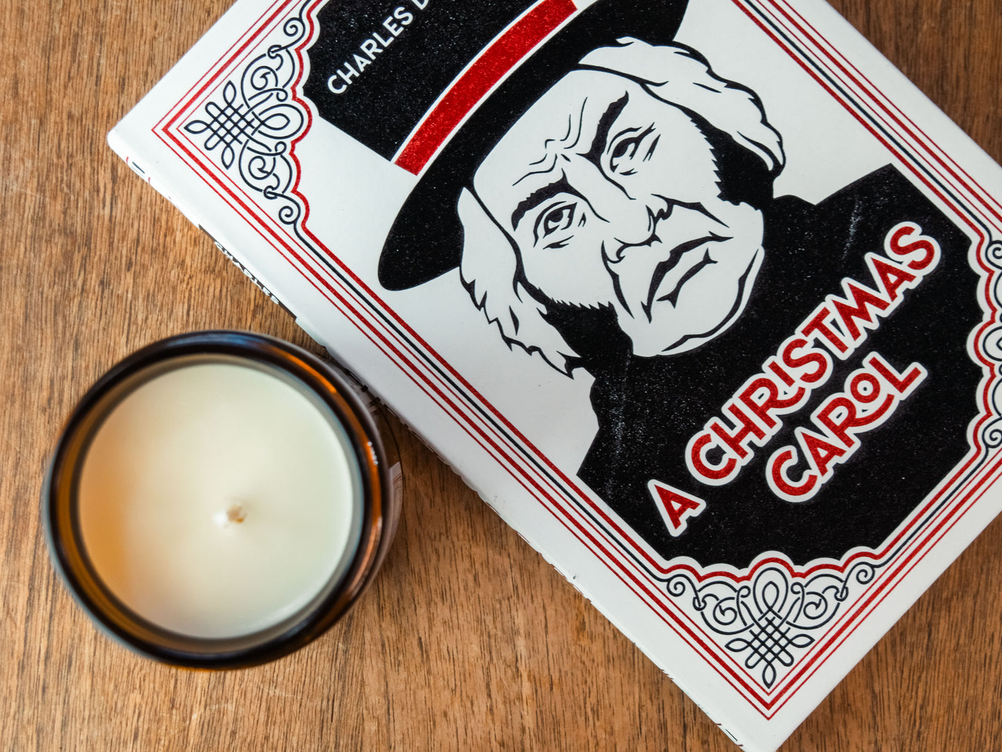 A Christmas Carol Book Candle Bundle