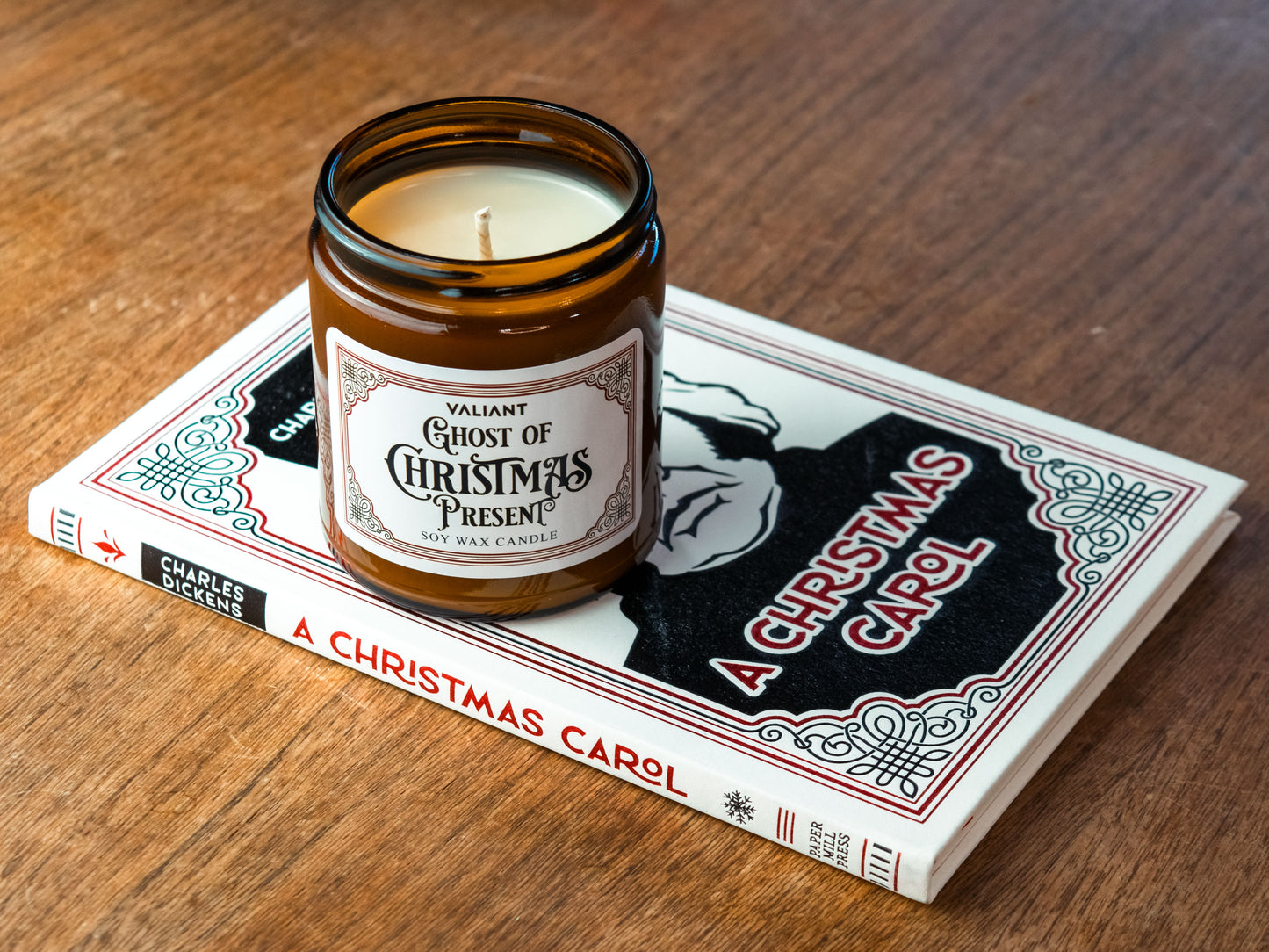 A Christmas Carol Book Candle Bundle